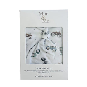 Organic Baby Wrap Set - Cars