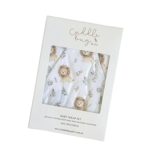 Organic Baby Wrap Set - Leo Lion