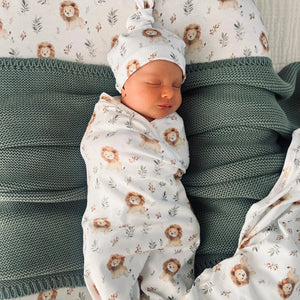 Organic Baby Wrap Set - Leo Lion