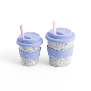 Chino Cup - NEW Kids 8oz - Blue Floral