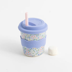 Chino Cup - NEW Kids 8oz - Blue Floral
