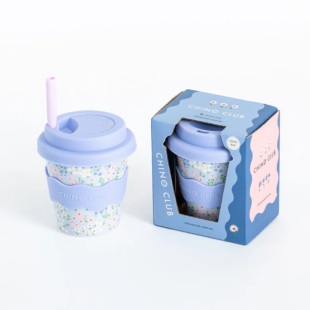 Chino Cup - NEW Baby 4oz - Blue Floral