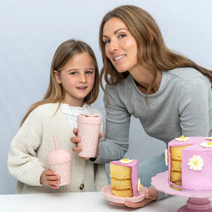 Chino Club - 12oz Stainless Steel Coffee Cup - Pink Daisy