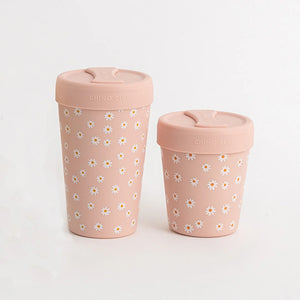 Chino Club - 12oz Stainless Steel Coffee Cup - Pink Daisy