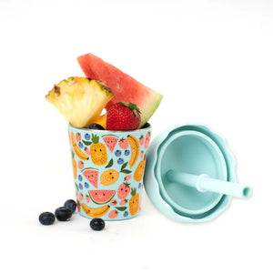 Smoothie Cup & Straw - Happy Fruits