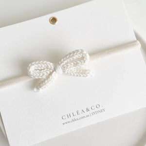Crochet Bow Headband - Soleil