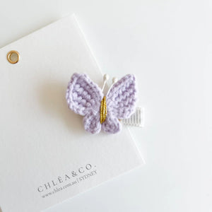 Crochet Hair Clips - Maisie Butterfly