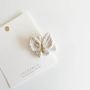 Crochet Hair Clips - Maisie Butterfly