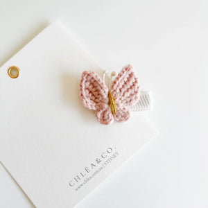 Crochet Hair Clips - Maisie Butterfly