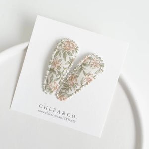 Fabric Snap Clips - Cottage Garden - Set of 2