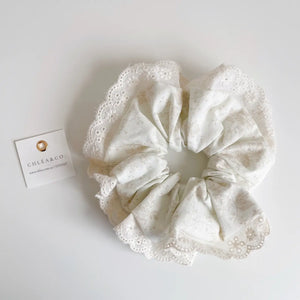 Classic Scrunchie - Elena Floral Lace