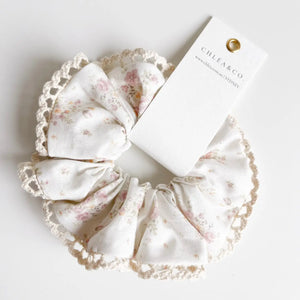 Classic Scrunchie - Tea Rose Lace