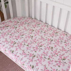 Jersey Nursery Linen - Cherry Blossom