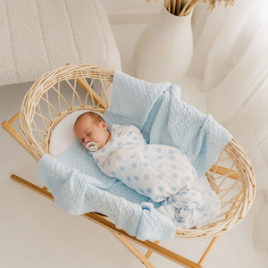 Muslin Wrap - Blue Spot