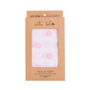 Muslin Wrap - Pink Spot