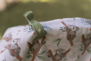 Muslin Wrap & Pram Clips Set - Koala
