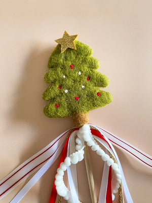 Felt Christmas 2023 - Christmas Tree Wand - Green