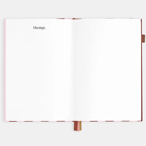 2026 Planner - A5 Vertical - Burgundy Stripe