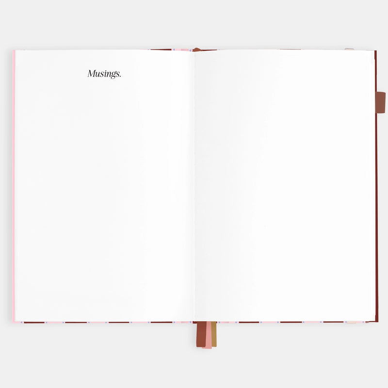 2026 Planner - A5 Vertical - Burgundy Stripe