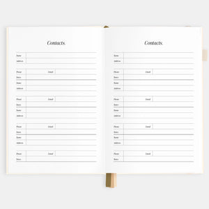 2026 Planner - A5 Vertical - Creme