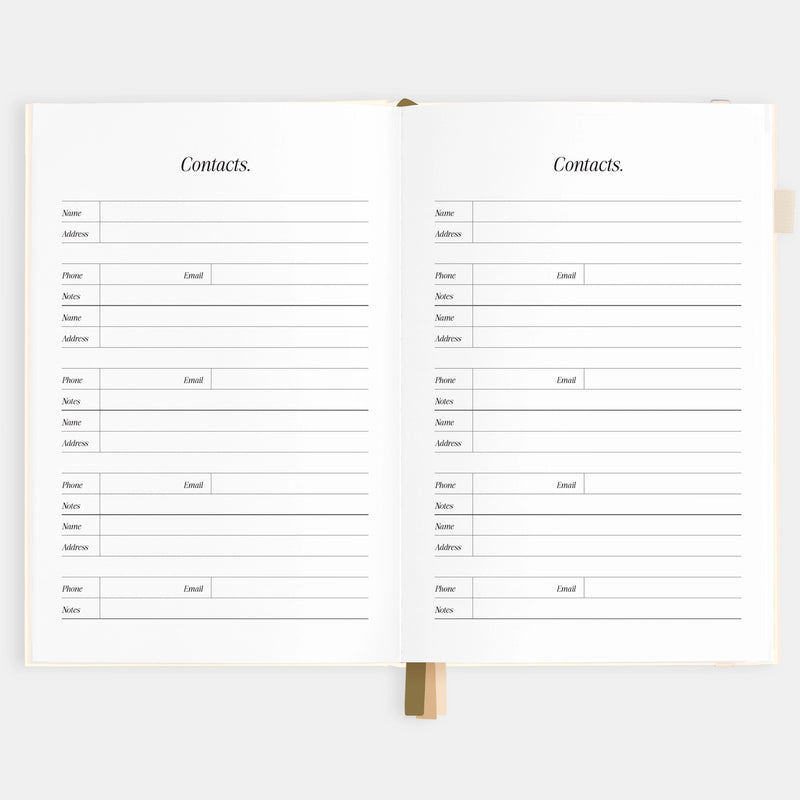 2026 Planner - A5 Vertical - Creme