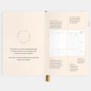 2026 Planner - A5 Vertical - Creme