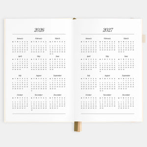 2026 Planner - A5 Vertical - Creme
