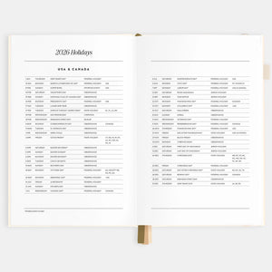 2026 Planner - A5 Vertical - Creme