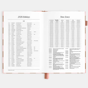 2026 Planner - A5 Vertical - Rose Check