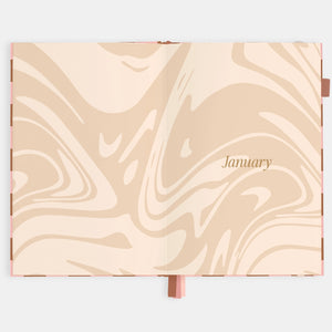 2026 Planner - A5 Vertical - Rose Check