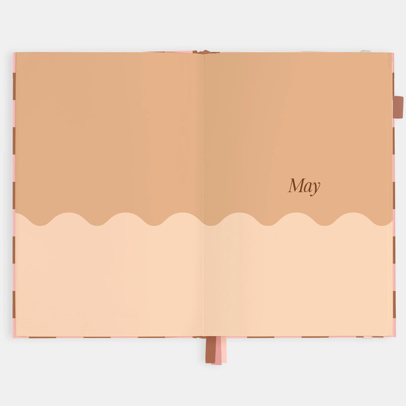 2026 Planner - A5 Vertical - Rose Check