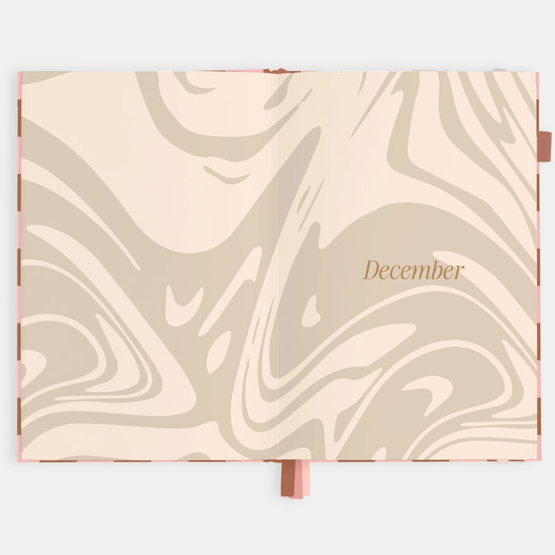 2026 Planner - A5 Vertical - Rose Check