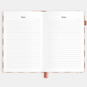 2026 Planner - A5 Vertical - Rose Check