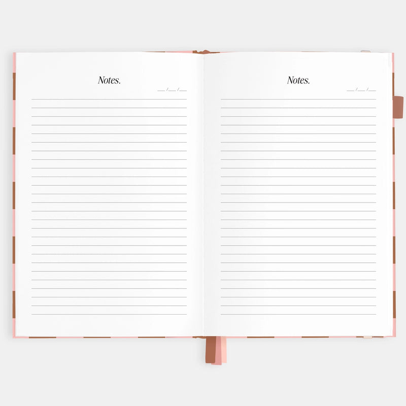 2026 Planner - A5 Vertical - Rose Check