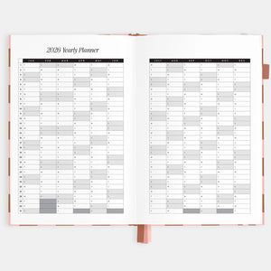 2026 Planner - A5 Vertical - Rose Check