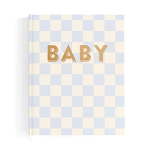 Baby Book - Blue Check