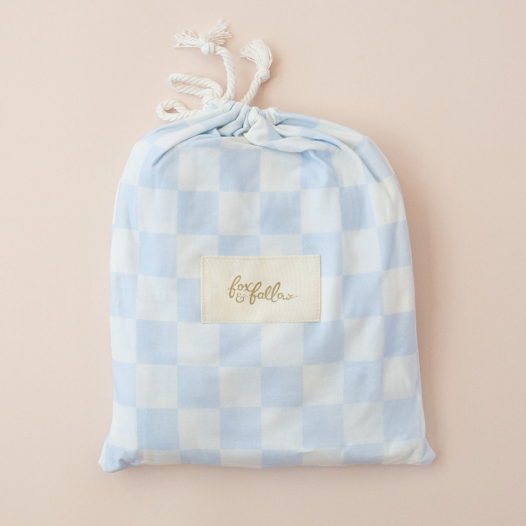 Organic Nursery Linen - Powder Check