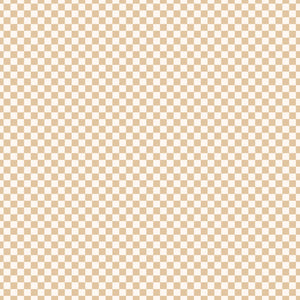 Organic Nursery Linen - Caramel Check