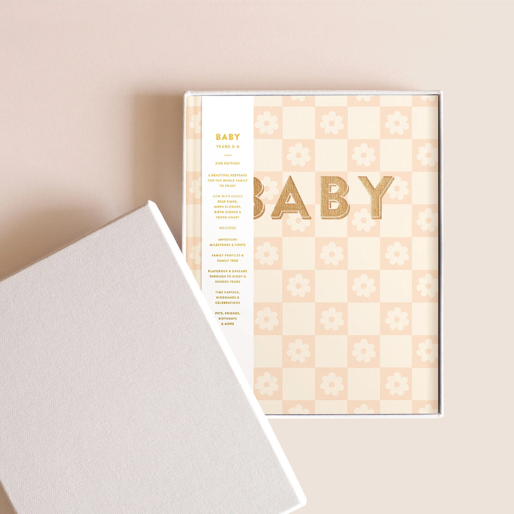 Baby Book - Daisy Grid (boxed)