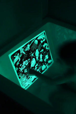 Hey Doodle - 'Glow in the Deep' Colouring & Doodle Mat