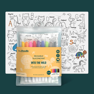 Hey Doodle - 'Into the Wild' ABC Colouring & Doodle Mat