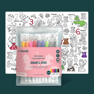 Hey Doodle - 'Sugar & Spice' 123 Colouring & Doodle Mat