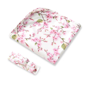 Jersey Wrap Set - Cherry Blossom