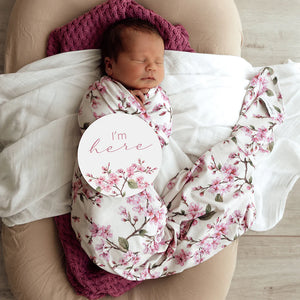 Jersey Wrap Set - Cherry Blossom