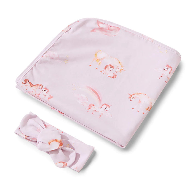 Jersey Wrap Set - Unicorn