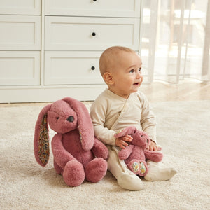 Jiggle & Giggle - Floral Bunny - Raspberry (2 sizes)