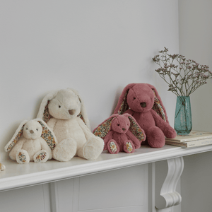 Jiggle & Giggle - Floral Bunny - Raspberry (2 sizes)