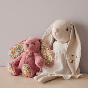 Jiggle & Giggle - Floral Bunny - Raspberry (2 sizes)