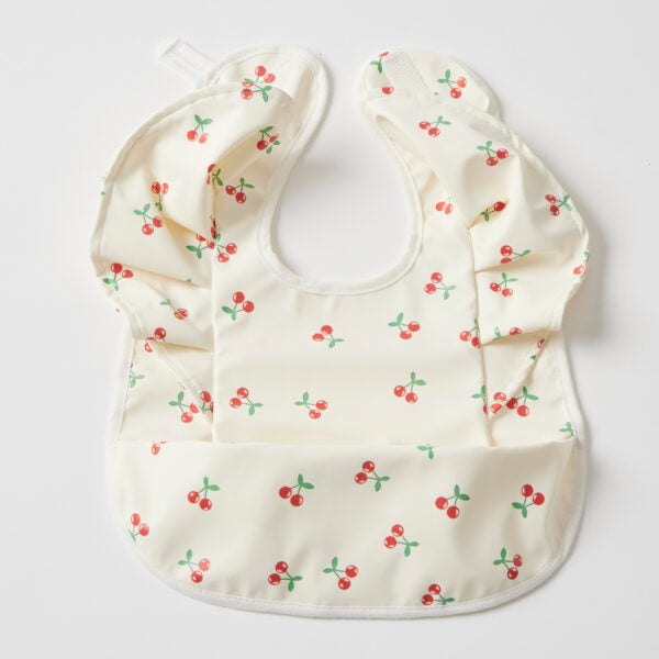 Jiggle & Giggle - Frilled Bib - Cherry