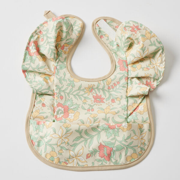 Jiggle & Giggle - Frilled Bib - Spring Garden